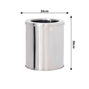 Lixeira de Aço inox 24x30cm 15 litros c/Aro - JJ.L2430-A - Image 2