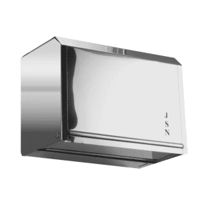 TOALHEIRO PARA PAPEL INTERFOLHA EM AÇO INOX - JJ.M1i