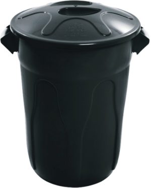 JJ.CR60 - LIXEIRA PLÁSTICA 60L COM TAMPA SOBREPOSTA
