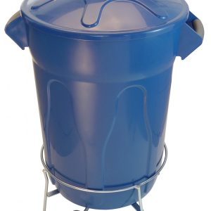 JJ.E8N - LIXEIRA PLÁSTICA COM PEDAL EM AÇO 60L