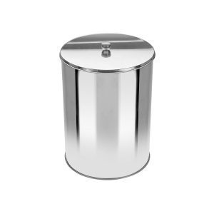 JJ.OR2 - LIXEIRA OFFICE COM TAMPA EM AÇO INOX 7L