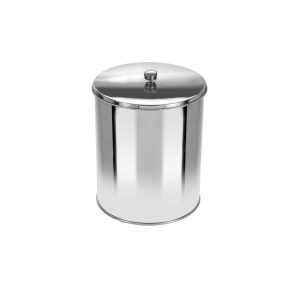 JJ.OR1 - LIXEIRA OFFICE COM TAMPA EM AÇO INOX 5L