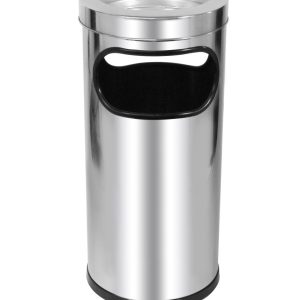 JJ.C2 – CINZEIRO LIXEIRA EM AÇO INOX COM ARO INOX 22L