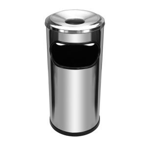 JJ.C2a – CINZEIRO LIXEIRA EM AÇO INOX COM ARO EM ALUMINIO 22L