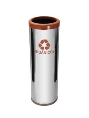 JJ.C44 - LIXEIRA EM AÇO INOX COM ARO PLÁSTICO 30L - Image 3