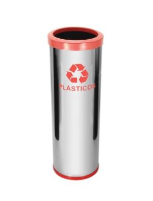 JJ.C44 - LIXEIRA EM AÇO INOX COM ARO PLÁSTICO 30L - Image 5