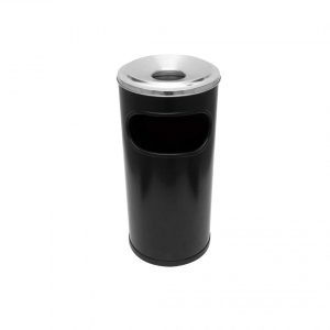 JJ.C5 – CINZEIRO LIXEIRA EM PINTURA EPÓXI COM ARO EM ALUMINIO 22L