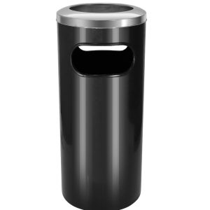 JJ.C7 – CINZEIRO LIXEIRA PLÁSTICO COM ARO EM AÇO INOX 50L