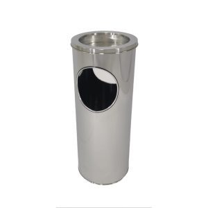 Lixeira Cinzeiro em Aço Inox 24X70 30 Litros JJ.L2470-CZ