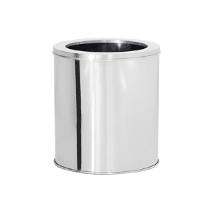 Lixeira de Aço inox 20x30cm 10 litros c/Aro - JJ.L2030-A