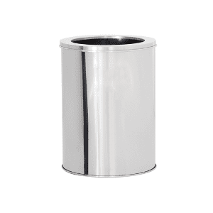 Lixeira de Aço inox 40x60cm 75 litros c/Aro - JJ.L4060-A