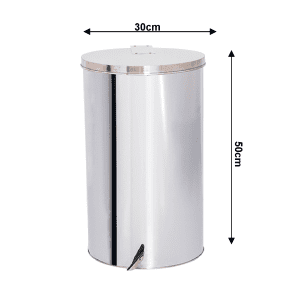 Lixeira com Tampa Pedal de Aço inox 30x50cm 40 litros - JJ.P3050 - Image 3