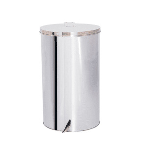 Lixeira com Tampa Pedal de Aço inox 30x50cm 40 litros - JJ.P3050