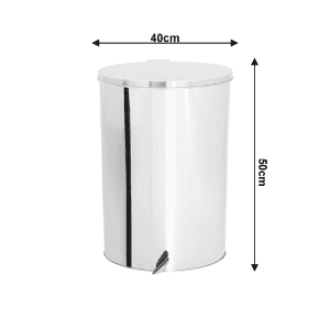 Lixeira com Tampa Pedal de Aço inox 40x50cm 65 litros - JJ.P4050 - Image 3