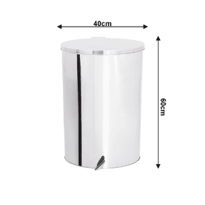 Lixeira com Tampa e Pedal de Aço inox 40x60cm 75 litros - JJ.P4060 - Image 3