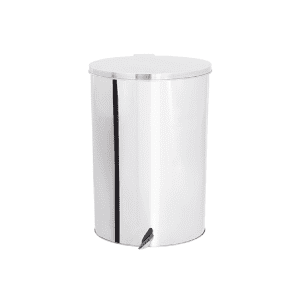 Lixeira com Tampa e Pedal de Aço inox 40x70cm 80 litros - JJ.P4070
