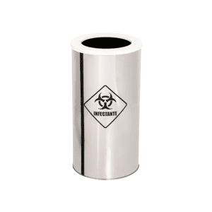LIXEIRA DE AÇO INOX 24X25cm 13 LITROS C/ARO - L2425-AC - Image 3