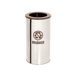 LIXEIRA DE AÇO INOX 24X25cm 13 LITROS C/ARO - L2425-AC - Image 5