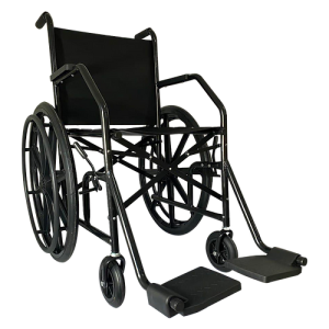 CADEIRA DE RODAS SIMPLES (RODA NYLON) ATÉ 85kg - MOD22