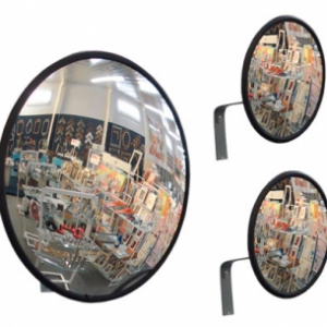 ESPELHO CONVEXO ANTI-ESTILHAÇANTE (ACABAMENTO EM BORRACHA)