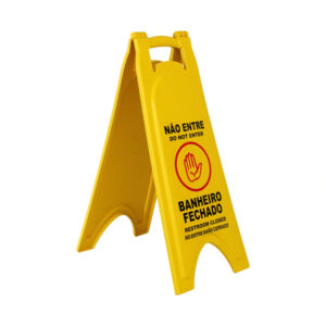 PLACA SINALIZADORA BANHEIRO FECHADO