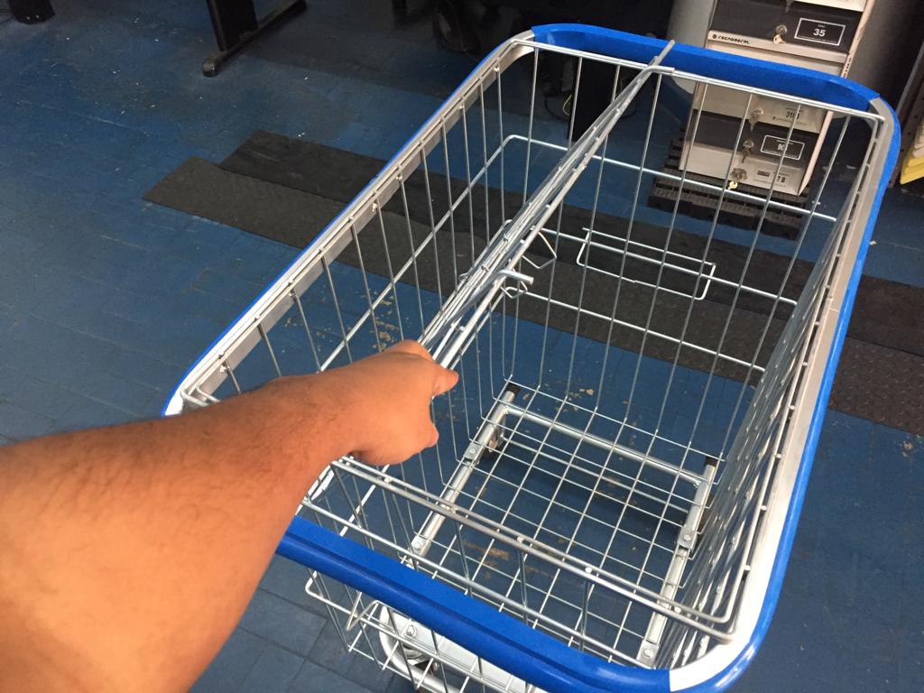 JJ.C215 - CARRINHO DE COMPRAS COM REPARTIÇÃO 215L - Imagem 4